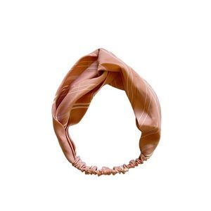 Pink headband scarf
